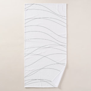 Lignes graphiques ondulées modernes, simples, chic