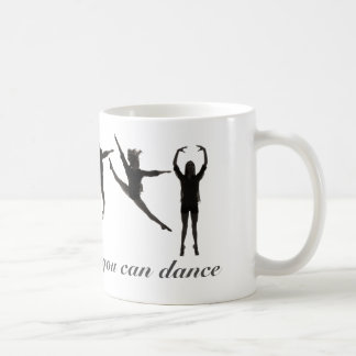 Lignes inspirées de tasse de café de danse belles