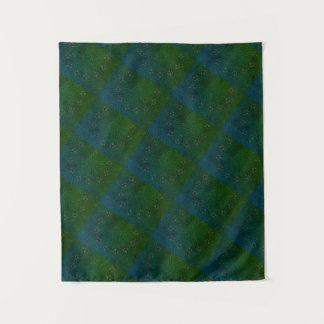 LIGNES Mandala MODERNES - Tapisserie BLEU-VERT