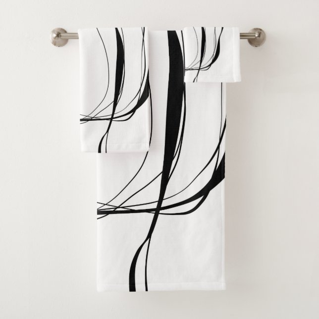 Lignes noires en blanc (En situation)