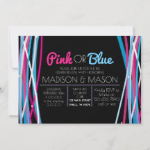 LIGNES ROSES ET BLEUES Genre Révéler Invitation In
