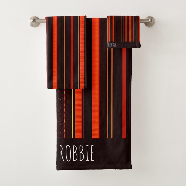 Lignes rouges nuances verticales différentes nuanc (En situation)