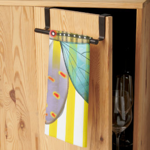 Lignes serviette de cuisine papillon