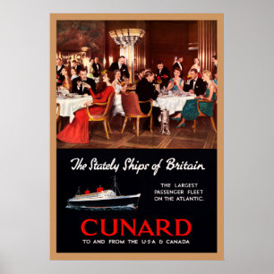 Lignes vintages affiche de la Reine Elizabeth