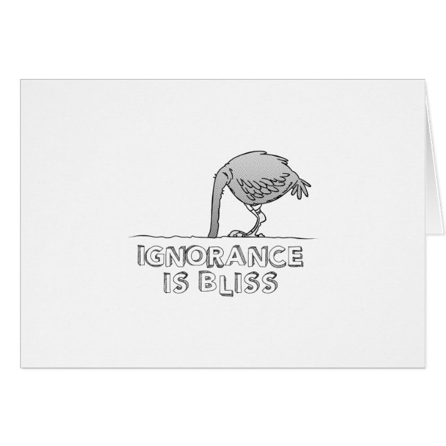 L'ignorance est bonheur (Devant horizontal)