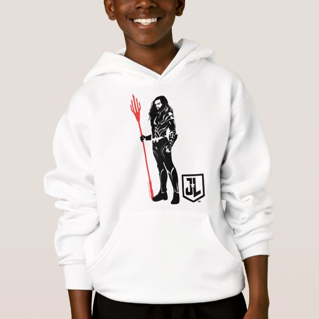 Ligue de Justice | Aquaman Pose Noir Pop Art (Devant)