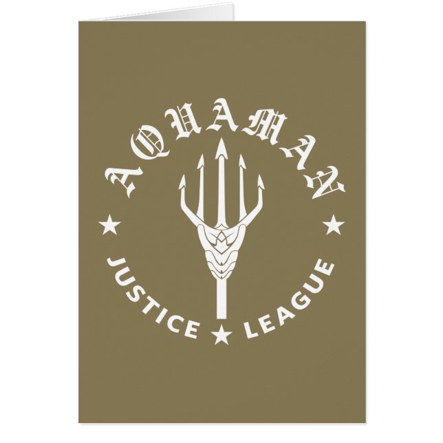 Ligue de Justice | Aquaman Retro Trident Emblem (Devant)