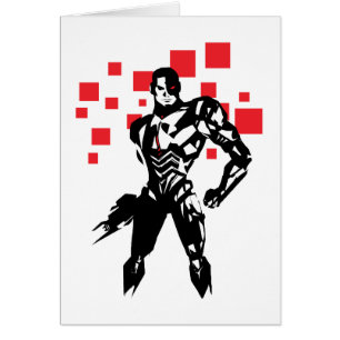 Ligue de Justice   Cyborg Digital Noir Pop Art
