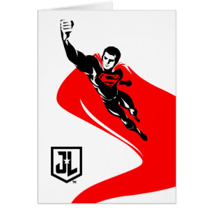 Ligue de Justice   Superman Flying Noir Pop Art