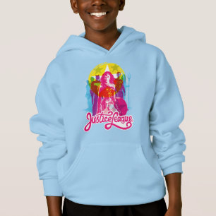 Ligue de la justice Retro Group & Logo Pop Art
