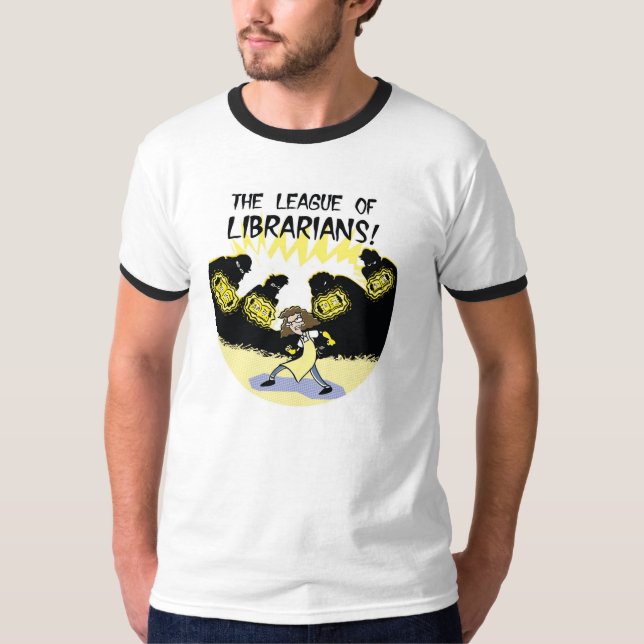 Ligue de T-shirt de bibliothécaires - taille (Devant)