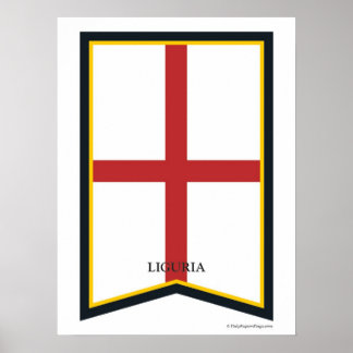 Ligurie Italie Région Poster