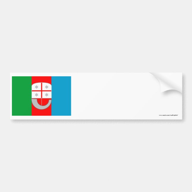 Ligurien-Flagge Autoaufkleber (Vorne)