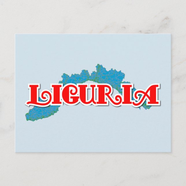 Ligurien Postkarte (Vorderseite)