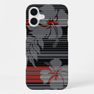 Lihue Hibiscus Stripe Hawaiian iPhone 16 Plus Hülle