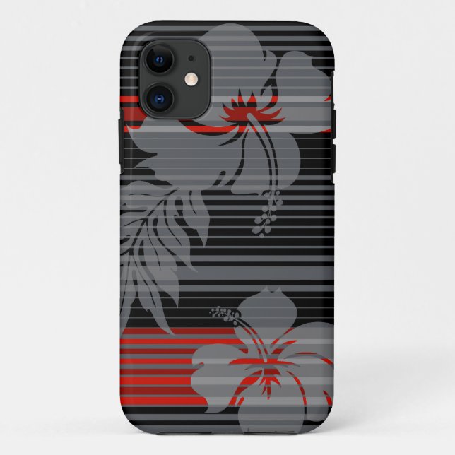 Lihue Hibiskus-Streifen hawaiisches iPhone 5Cases Case-Mate iPhone Hülle (Rückseite)