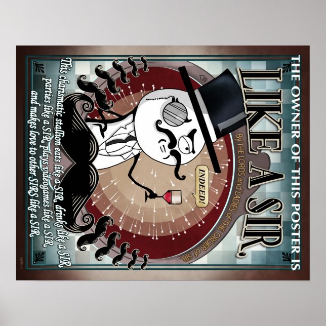 Like A Sir - Meme Poster (Vorne)