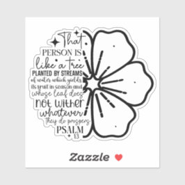 Like a Tree Christian Faith Aufkleber