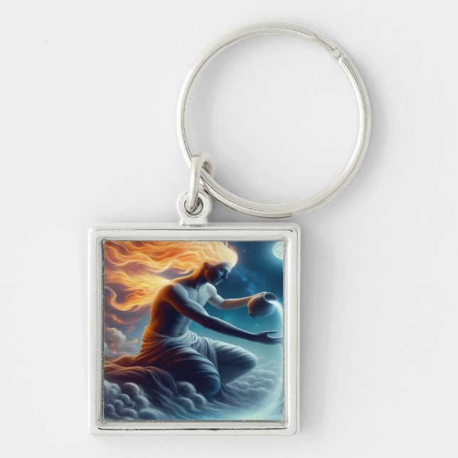 Like Fine Wine Fire Keychain Schlüsselanhänger (Vorne)
