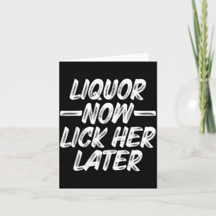 Likör Leck Mich Später Spaß Trinken Junggesellenab Karte
