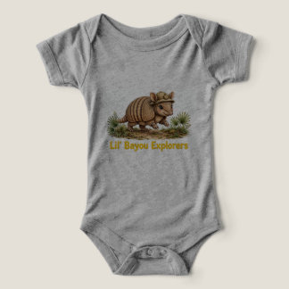 Lil' Bayou Explorers Armadillo Baby One Piece