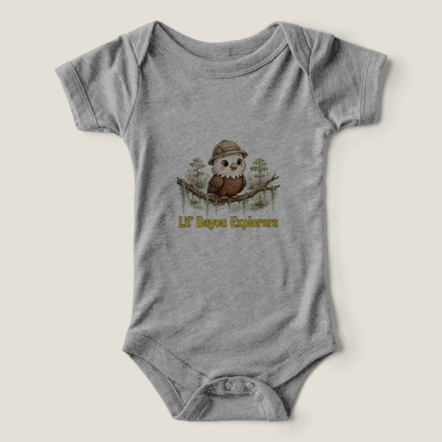Lil' Bayou Explorers Eagle Baby Einteiler (Design Vorderseite)