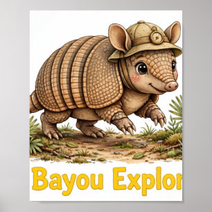 Lil' Bayou Explorers Gürteltier Poster