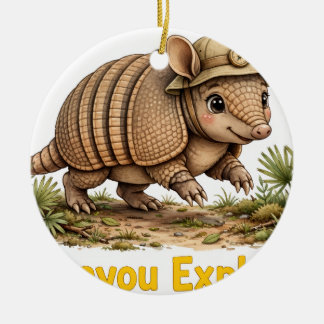 Lil' Bayou Explorers Gürteltiere Weihnachtsdekorat Keramik Ornament