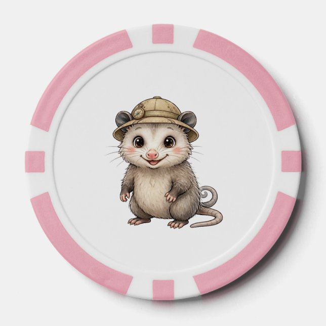 Lil' Bayou Explorers Opossum Poker Chips (Vorderseite)