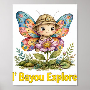 Lil' Bayou Explorers Schmetterlingsplakat Poster