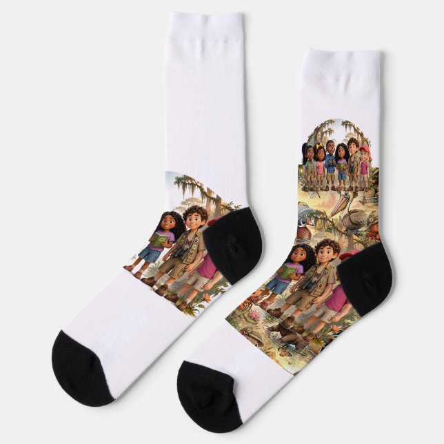 Lil' Bayou Explorers Team Socken (Linkes Detail)