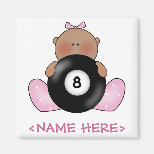 Lil Billiards Baby Girl - Girl Magnet