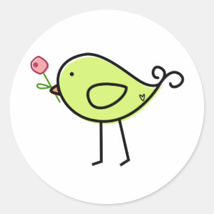 Lil' Birdie Runder Aufkleber