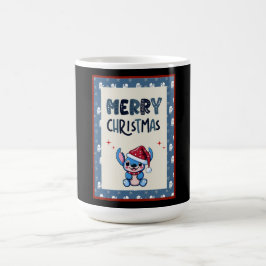 Lil Blue Süsse sagt "Frohe Weihnachten" Kaffeetasse