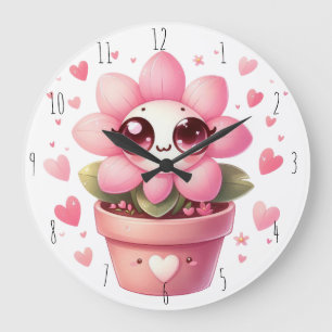 Lil' Blume Wall Clock Große Wanduhr
