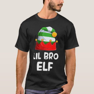 Lil Bro Elf Weihnachts-Bruder Xmas Elf Kostüm Fa T-Shirt