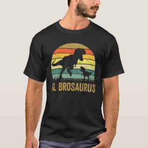 lil BroSaurus T Rex Dinosaurir lil Bro Saurus Fami T-Shirt