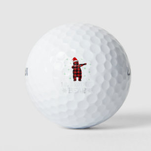 Lil Brother Bear Red Kariert Family Matching Chris Golfball