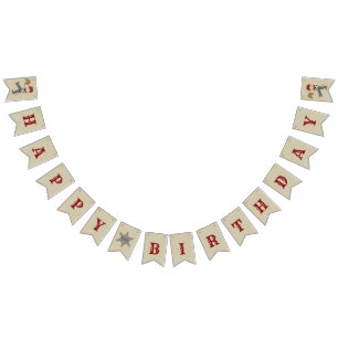 Lil' Buckaroo (braunes Haar) Wimpelkette