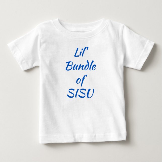 Lil' Bundle von SISU Finnish Baby T - Shirt (Vorderseite)