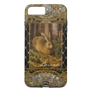 Lil Bunny im Garten Elegante Monogram Case-Mate iPhone Hülle