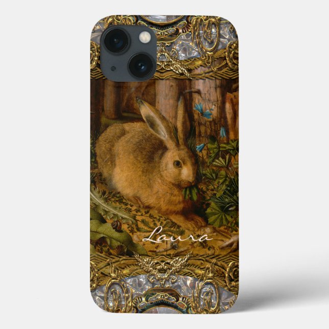 Lil Bunny in der Garden Monogram Case-Mate iPhone Hülle (Rückseite)