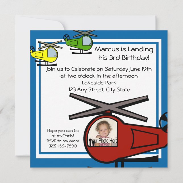 Lil' Chopper Einladung (Vorderseite)