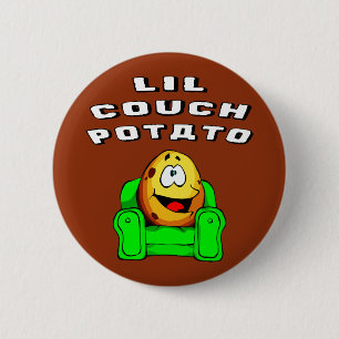 Lil Couch Potato Button