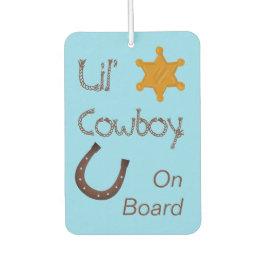 Lil' Cowboy On Board Western Baby Autolufterfrischer