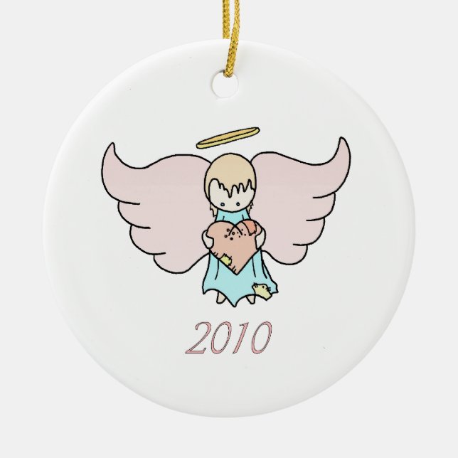Lil Engel 2010 Keramik Ornament (Vorne)