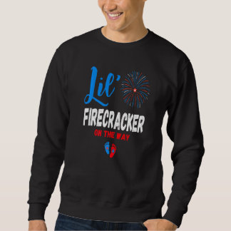 Lil' Firecracker auf dem Weg Niedlichen 4. Juli Pr Sweatshirt