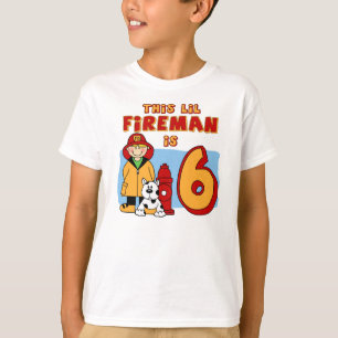 Lil Fireman 6. Geburtstag T-Shirt