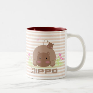 Lil Flusspferd-Schale Zweifarbige Tasse