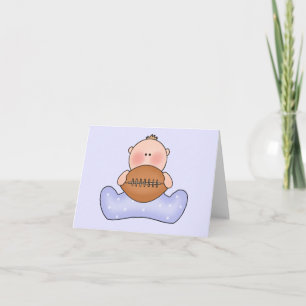 Lil Football Baby Boy Blank Card Karte